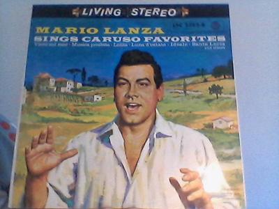 LP Record MARIO LANZA  Sings Caruso Favorites LSC2393 RCA Victor Red  Germany Pop Used