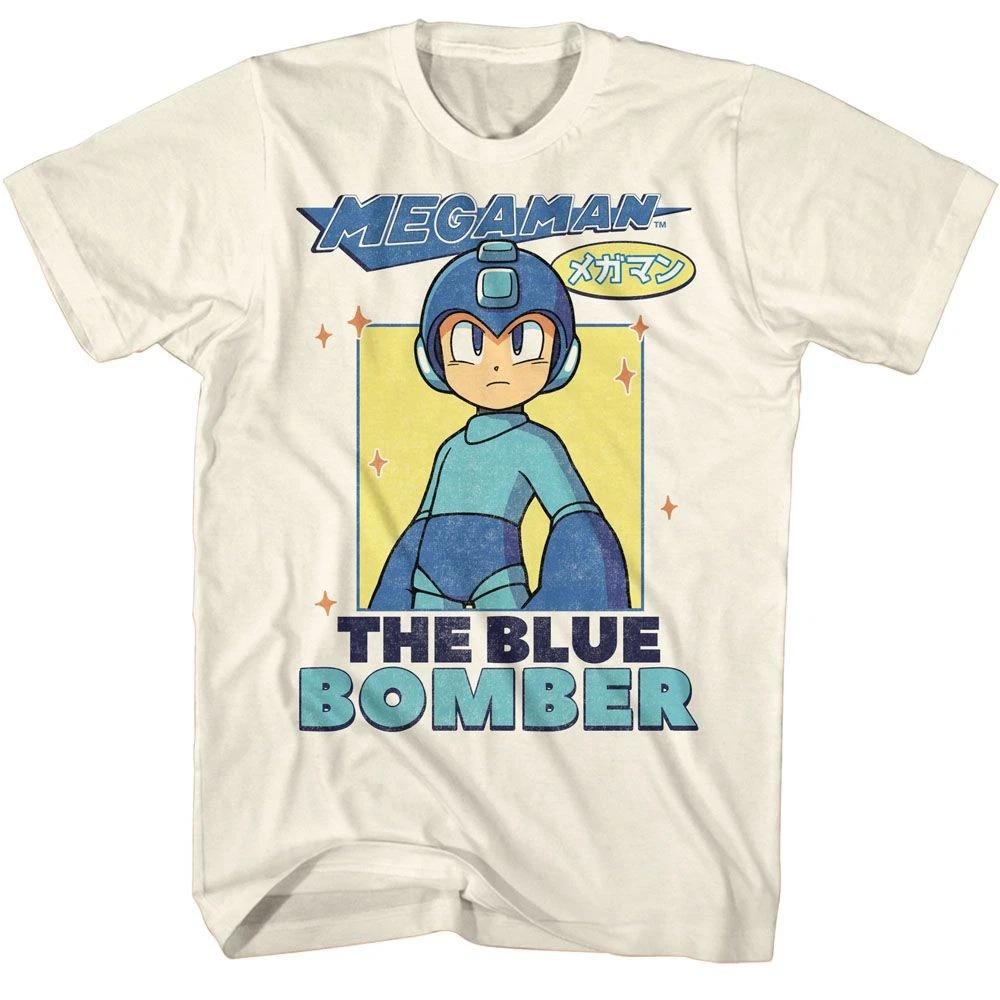 Mega Man The Blue Bomber Natural Gaming Shirt 110
