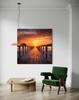 Canvas Print, Platform by the Sea