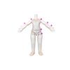 13cm BJD Blank Dress-Up Doll with 9.5cm Live Hands and Face-Up, Includes Princess Accessories
