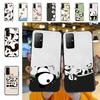 Anime Cute Panda Phone Case For Huawei Y9 6 7 5 Prime Enjoy 7s 7 8 Plus 7a 9e 9plus 8E Lite Psmart Shell
