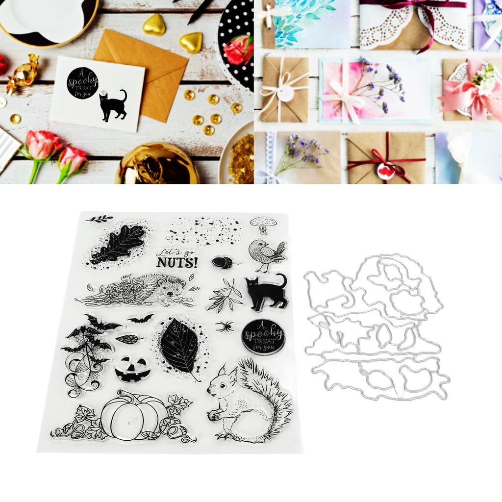 Clear Stamp Animals Plants Theme Safe Skin Friendly Reusable  Easy  Transparent Stamp wi