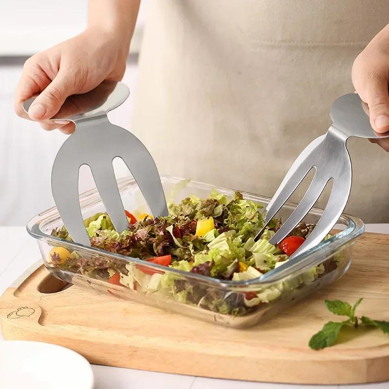Non-stick Steel Kitchen Kitchen Server Ware Cutlery Cooking Set Accessories Stainless Stirring Fork Salad Tools Salad Tools United States