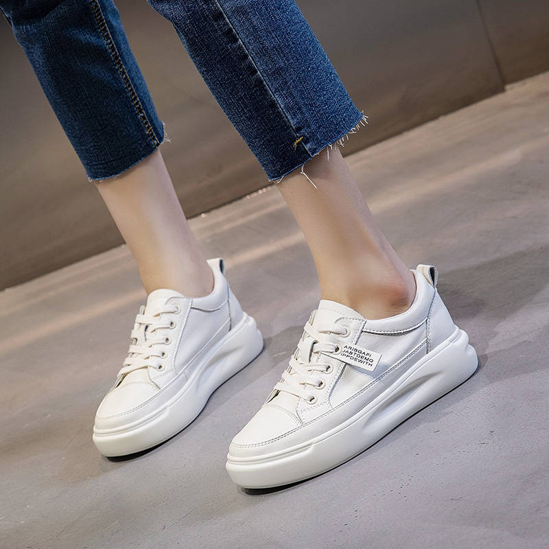 Women s Spring and Autumn Thick Soled Single Shoe Design Simple Casual Board Shoes 41 3263₽