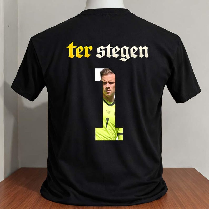 marc-andre ter stegen germany nation team cartoon shirt M