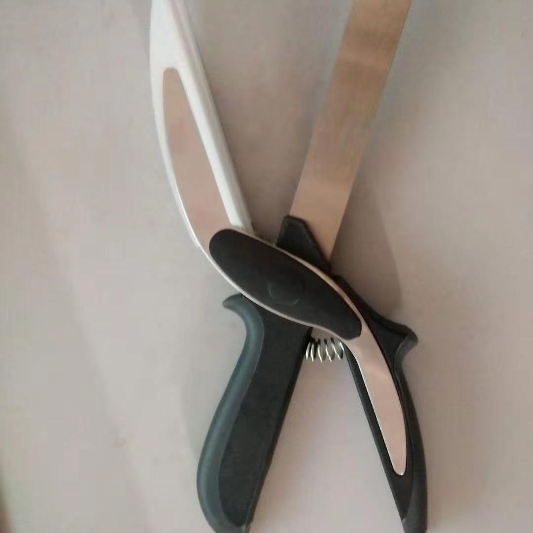 Kitchen Tools Food Scissors Vegetable Scissors Two-In-One Smart Cutting Knife Multi-Functional Kitchen Scissors чёрный