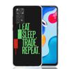 Trade Investment Forex Stock Market Phone Case For Xiaomi Redmi Note 15 14 13 12S 12 Pro Plus 11S 11E 11 11T 10S 10 Art Soft Pat