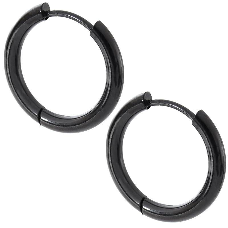 

[§SCIOL T.O.] [SCIOLTO] earrings hoop earrings ring earrings [18G set of 2 both ears] stainless Earrings that don t need catches permanent earrings