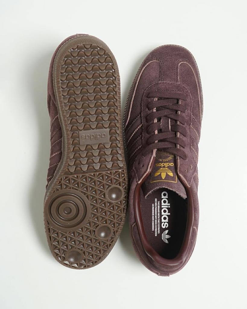 Adidas Originals Samba OG Size Shadow Brown Sneakers, Unisex, Low-Cut Lace-Up Shoes, 28.0cm (JI3211), (JI3211)