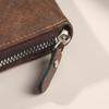 PU Three Fold Wallet Short Zipper Coin Purse New Men's Wallet  Student