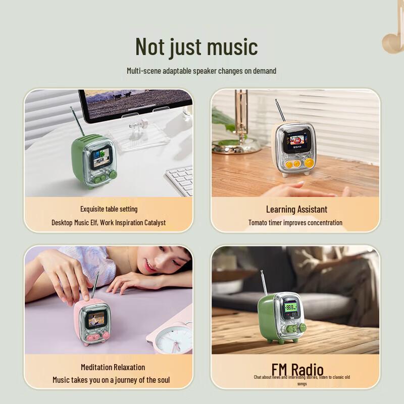Divoom Tiivoo-2 Retro Mini TV Bluetooth Speaker