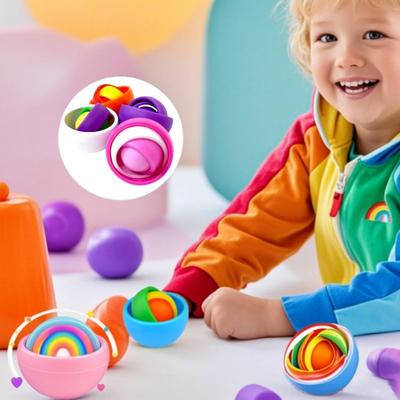 Lustige Fidget Spielzeuge Spinner Gyroskop Ball Unendliches Flip Dekompression Sensorisches Spielzeug ADHS Autismus Stressabbau Spielzeug Gastgeschenke Geschenk