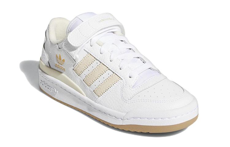 adidas Originals FORUM Low J Hook and Loop Low Top Kids' Skateboarding Shoes Ecru Kids' GZ3875