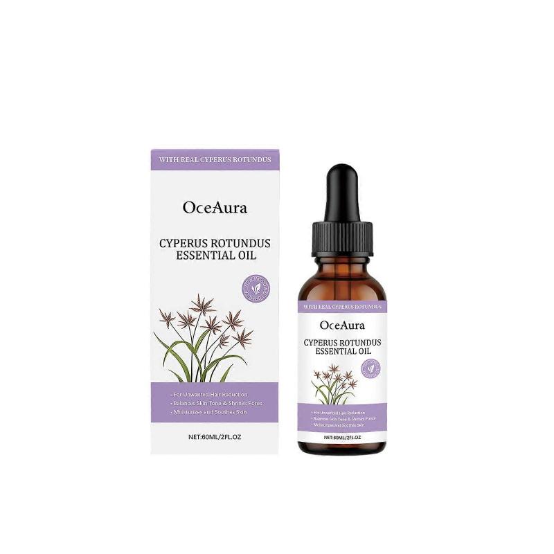 Přírodní olej z Cyperus Rotundus pro odstranění chloupků, snižuje růst nežádoucích chloupků, hydratuje a zklidňuje pokožku, vhodný pro všechny typy pokožky