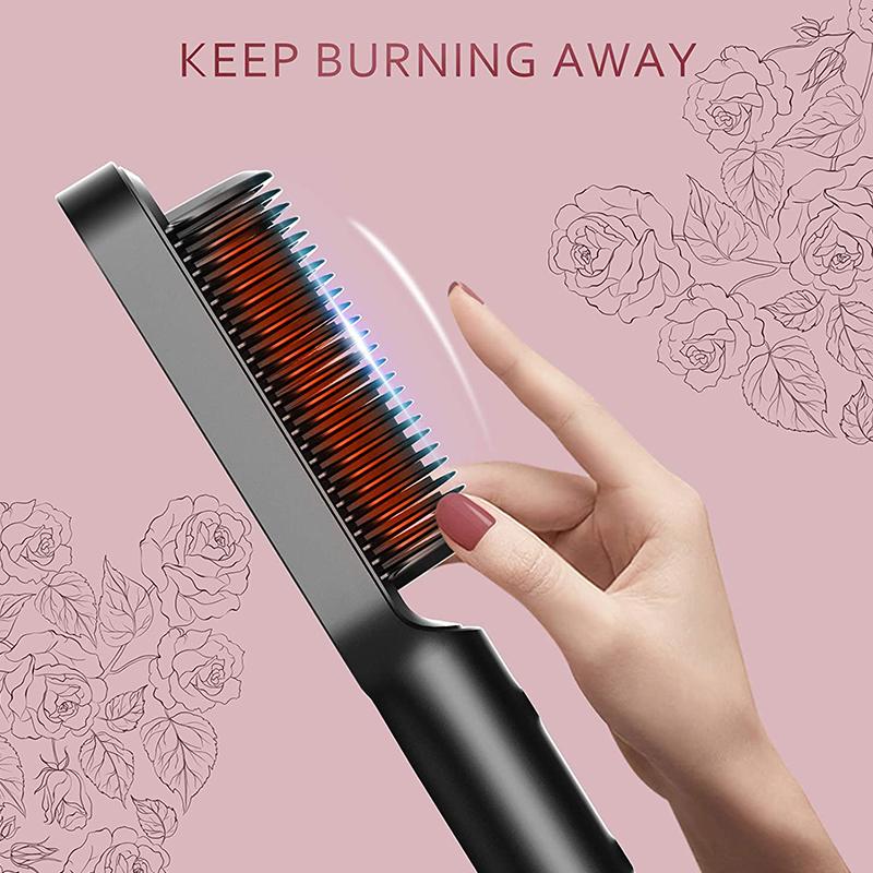 Portable Negative Ion Hair Styling Comb Multi Electric Hair Brushes Hair Straightening Styling Tool Hot Comb Straightener Brush