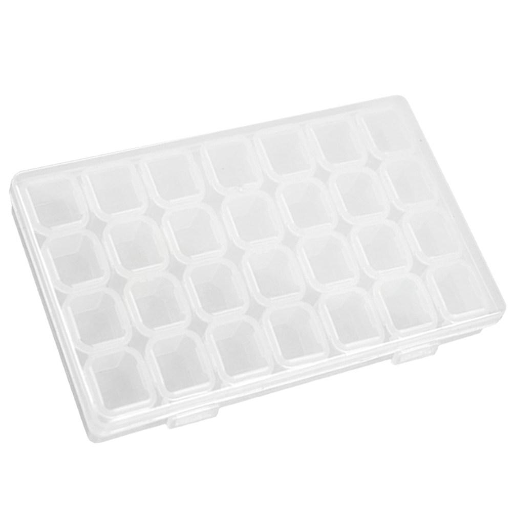 Transparent Jewelry Organizer Box Multi Grid Manicure Storage Case Anti Tarnish Thick Plastic Jewelry Holder Earrings Organizer