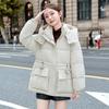 Padded Clothes, Down Padded Clothes 2025 Winter New Fashion Loose Thickened Medium and Long Thermal Padded Jacket