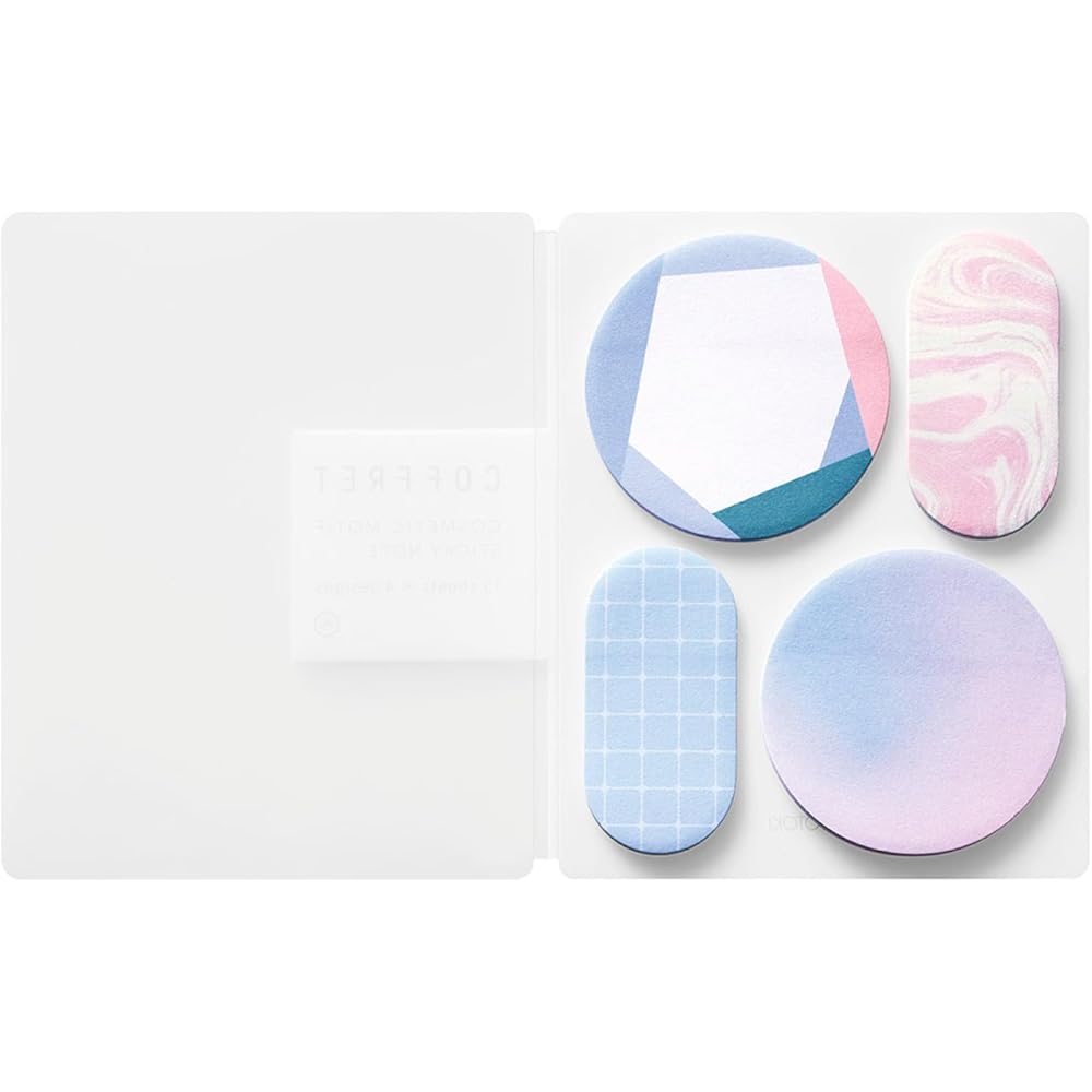 

King Jim Seal Sticky Notes Coffret Lilac Pink 100 Sheets Office Supplies