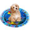 Tapete de jogo sensorial aquático, tapete de água inflável espesso para gatos e cães, tapete de jogo para animais de estimação com tema de peixe, mar, oceano, brinquedo sensorial aquático