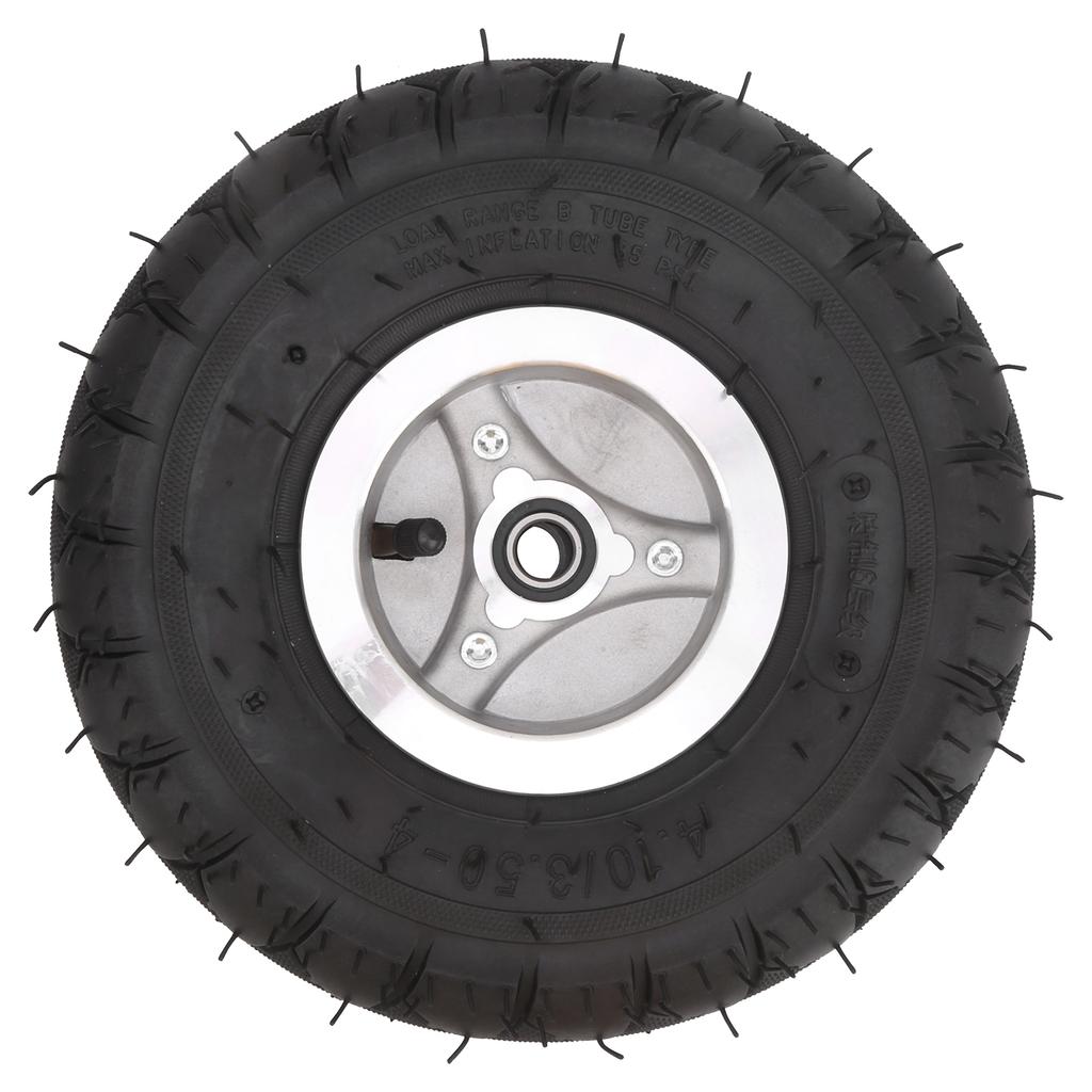 4.10‑3.50‑4 Elektrischer Roller Reifen mit Radnabe Aufpumpbarer Gummireifen Ersatz