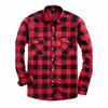 Spring And Autumn Winter New Men'S Checkered Shirt Double Pocket Flannel Casual Checkered Shirt