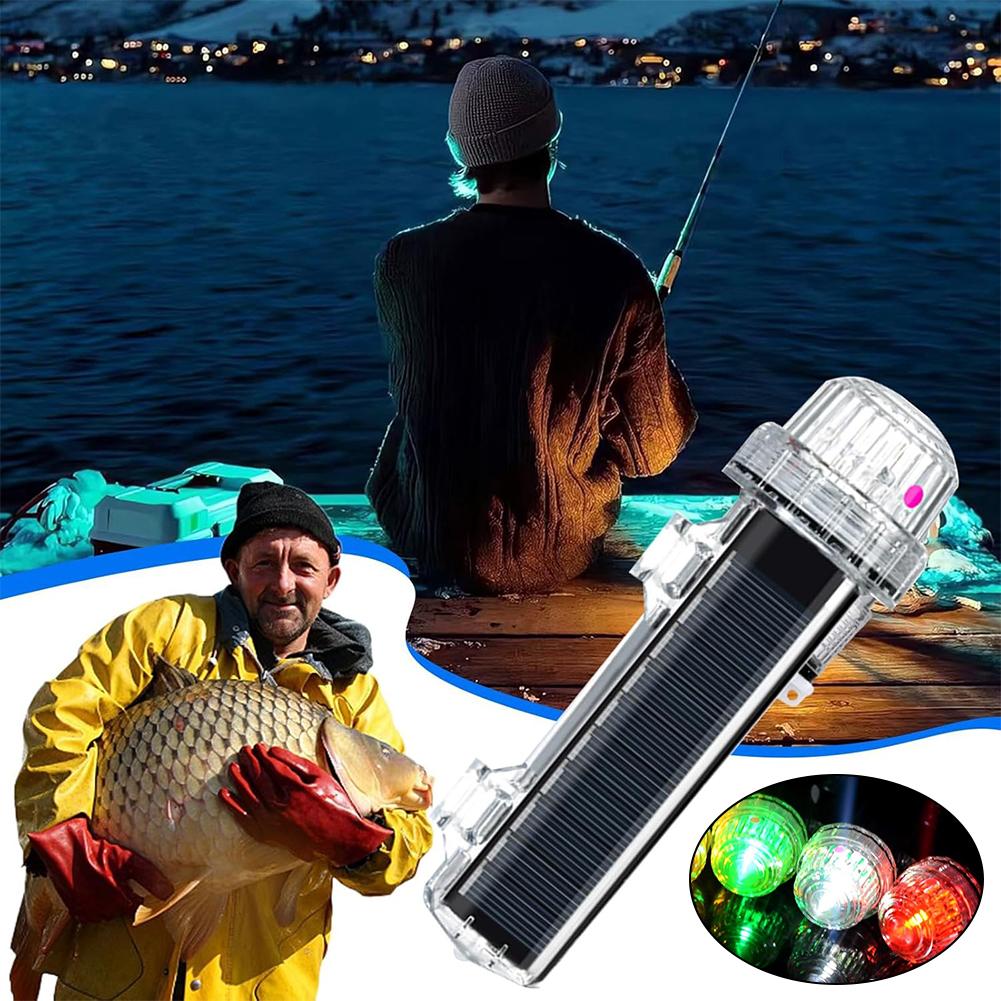 Solar Lamps Waterproof Solar Net Mark Light Solar Anchor Light Marine Navigation Warning Light Fishing Boat Accessories