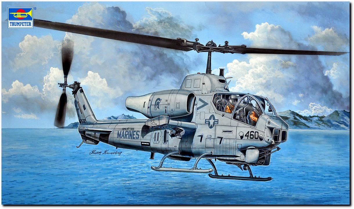 Trumpeter 1/35 Американский AH-1W Super Cobra Модификация выхлопной системы Пластиковая модель 05117 (Вертолет)