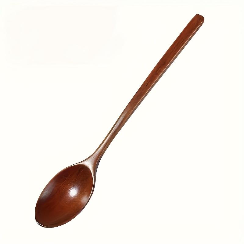 Wooden Spoon Tableware Kitchen Cooking Utensil Tools Soup Teaspoon Catering Cooking Utensil Tool Coffee Soup Teaspoon 23.5cm