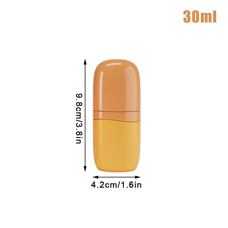 30/50/80Ml Spray Bottle Lotion Bottle Setting Spray Sunscreen Hydrating Empty Orange Plastic Cosmetic Container Portable Travel 30ml