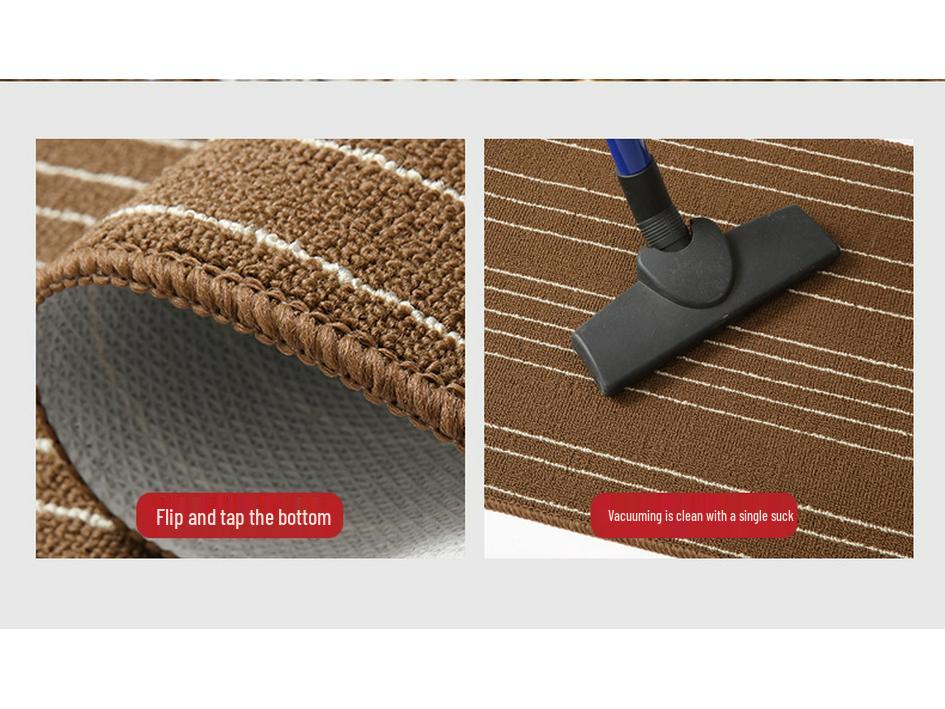 L-Shaped Nordic Kitchen Rug - Absorbent, Non-Slip, Wear-Resistant Polypropylene Mat