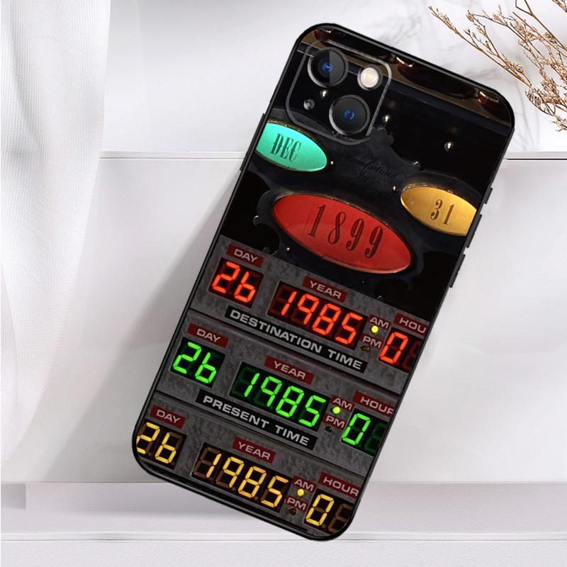 Back To The Future Time Machine Shockproof Case For iPhone 18 17 11 14 15 16 Pro Max Plus 12 13 Mini 16e 17 Air Phone Cover