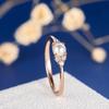 925 Silver 18k Rose Gold Plated Pearl Ring for Women Elegant Jewelry Gift