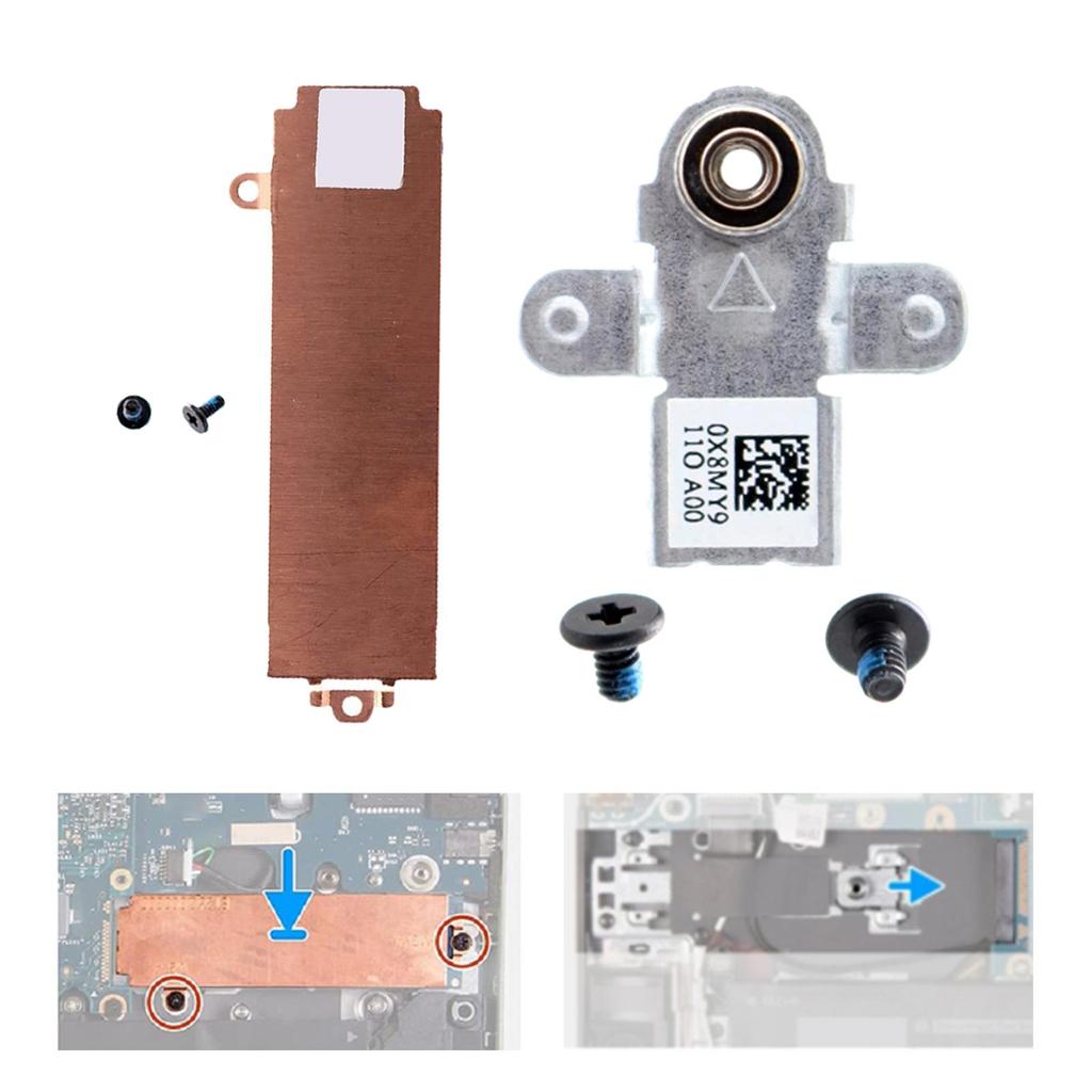 M.2 2280 SSD Thermal Pad Kit Di Ricambio Per Dell G15 5510 5511 5515 Staffa Shield 26XY1 Dissipatore Caddy X8MY9 - Foto 5