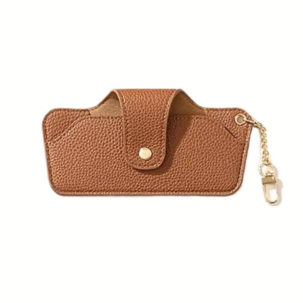 with Bag Pendant Leather Glasses Case PU Eyewear Protector Reading Glasses Storage Bag  Sun Glasses