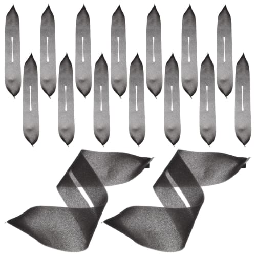 FRCOLOR Hanger Sponge Covers, 50-Piece Set, Non-Slip, Mark-Free, Scratch-Resistant, Fits 40cm Hangers (Black, 41*7*0.3cm)