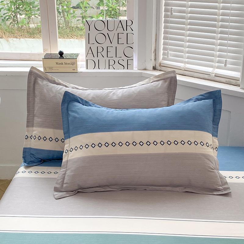 

Хлопковые наволочки: Чистый хлопок, простой стиль для дома, общежитий, одноместных и двухместных комнат (Одиночный/Пара) Pair