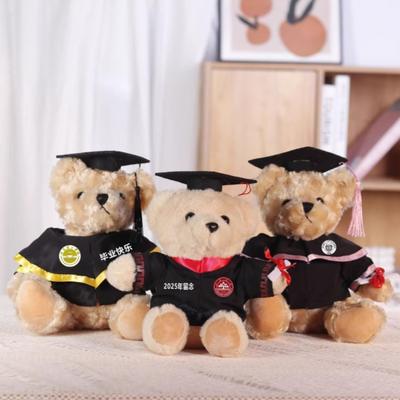 Graduation Bear Doll Plush Toy Hat Doctor Bear Doll Ceremony Bachelor Bear School Gift