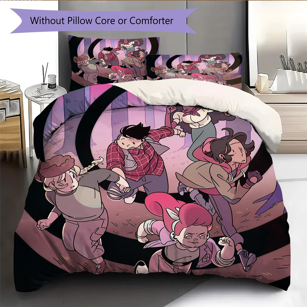 Lumberjack Pattern Bedding Quilt Set Home Decoration Gift (1 * Duvet Cover + 2 * Pillowcase Without Core)