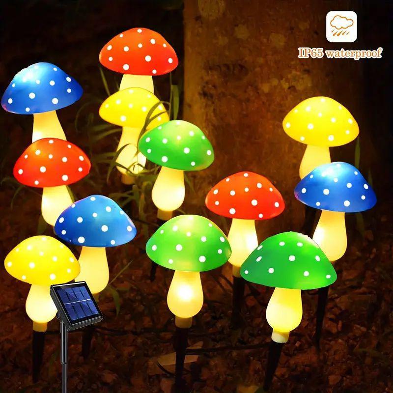 Pilz Solar Lichterkette Außen Garten Deko Dekorative Lampe Für Weihnachtsveranstaltungen