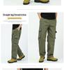 Spring & Autumn Multi-Pocket Loose Fit Casual Pants for Middle-Aged Men