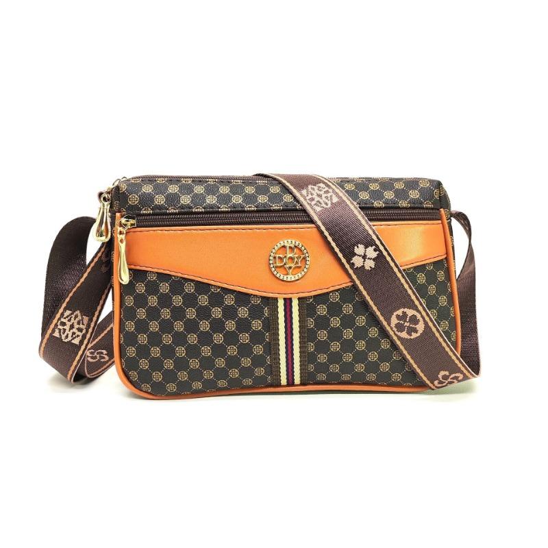 Premium Textured Small Bag Summer New Mother Bag Wide Shoulder Strap Old Flower Shoulder Messenger Bag
