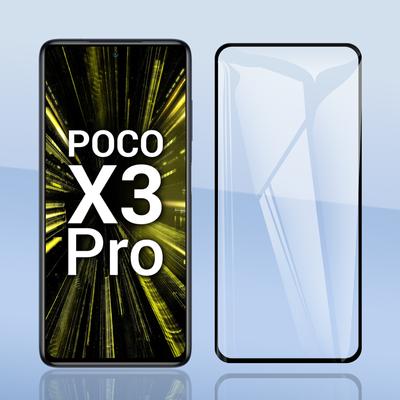 For Xiaomi Poco X3 NFC / Pro Full Cover Tempered Glass 9H 2.5D Ultra Thin Premium Phone Screen Protector Explosion-proof Protective Film