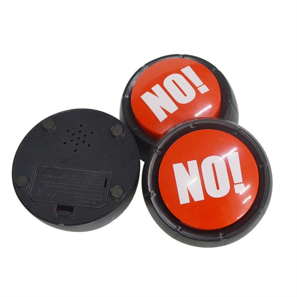 Funny Interactive Yes No Button Communication Game Show Maybe Sorry Button Multifunctional Team Talking Answer Buzzers