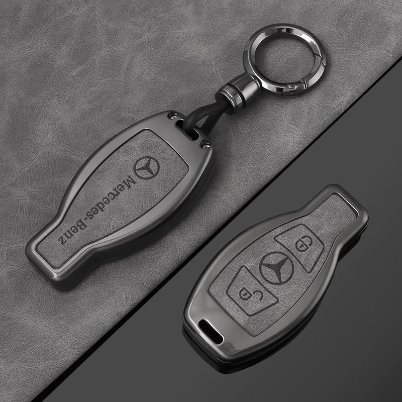 FPU5 Zinc Alloy Car Remote Key Case Full Cover For Mercedes Benz A B C E R Class GLS GLA GLK GLC CLS CLA AMG W204 W205 W212 W463 W176