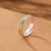 999 Sterling Silver Vintage Chinese Treasure Flower Ring: Enamel Gold-Inlaid, Adjustable for Women, Perfect Birthday Gift for Girlfriend