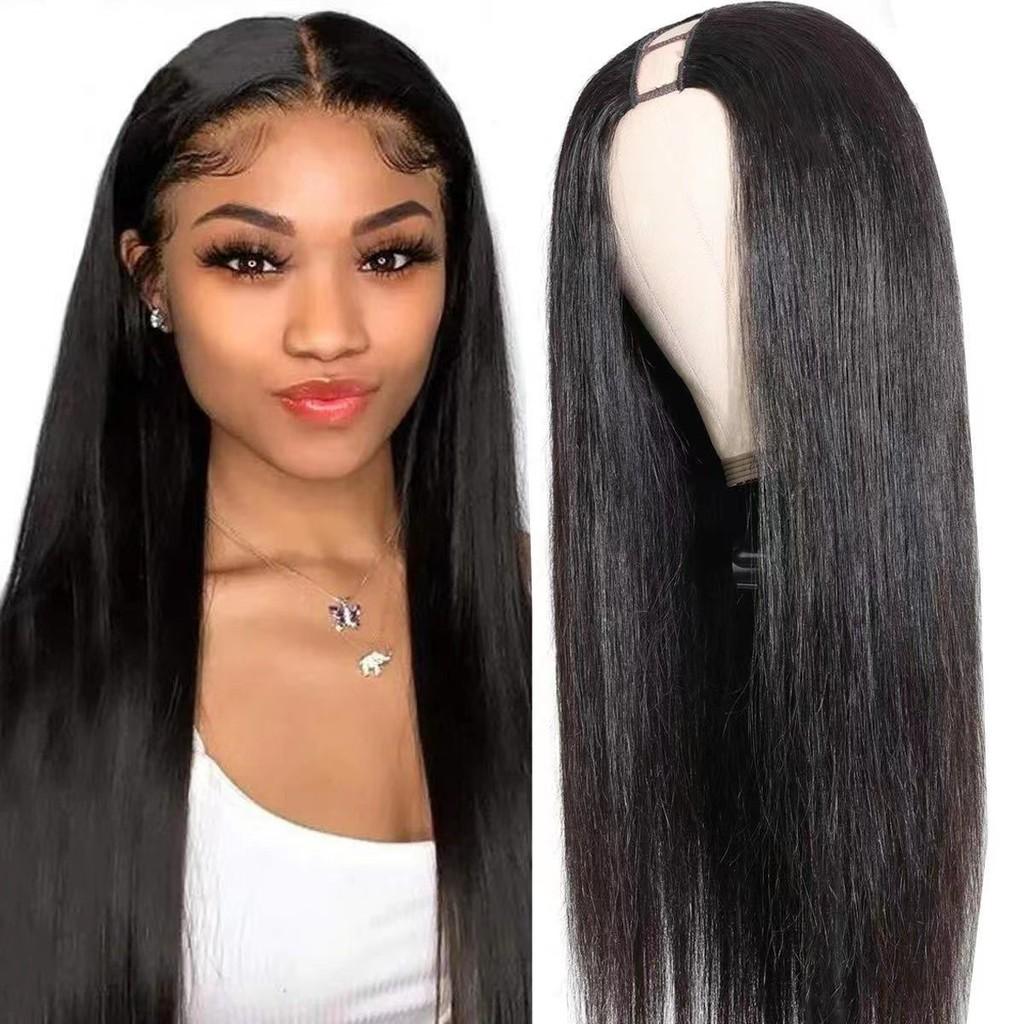 Mezza parrucca ondulata in stile europeo alla moda con seta ad alta temperatura per un aspetto naturale e uno styling versatile