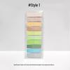 Morandi Color Transparent Sticky Notes - Cute Colorful PET Index Stickers for Marking and Memo.