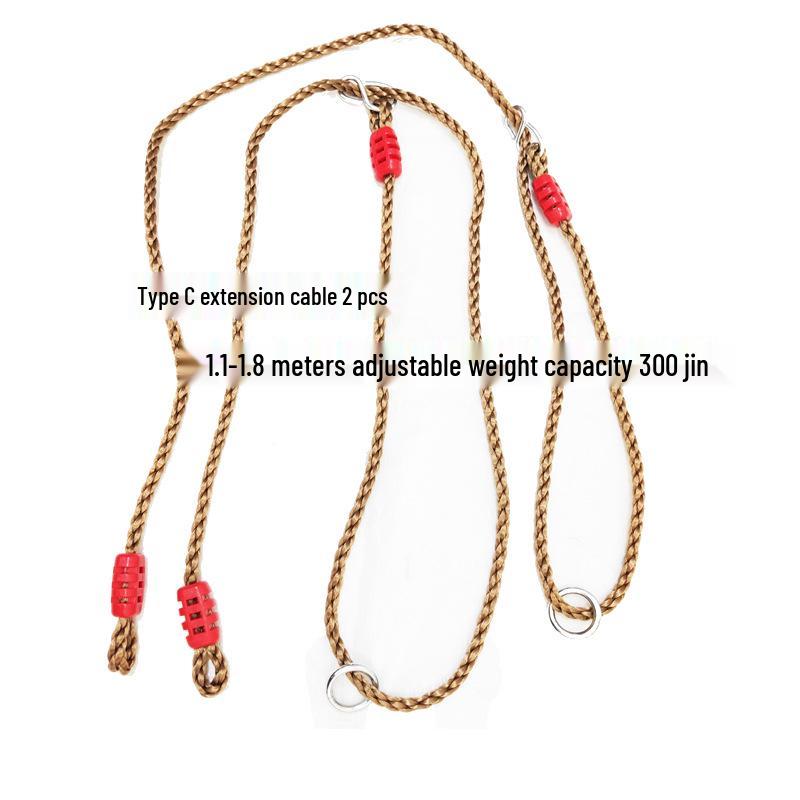 Adjustable Hanging Swing Extension and Suspension Rope Set