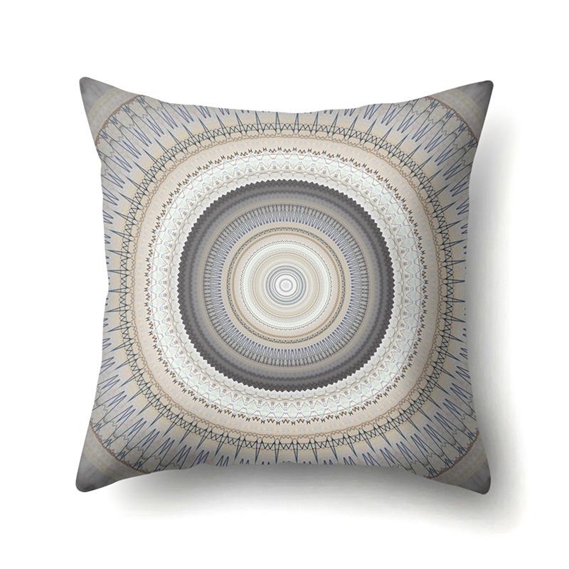 American Retro Ethnic Bohemian Polyester Pillow Case Car Decoration Home Printed Waist Rest Pillow Case
