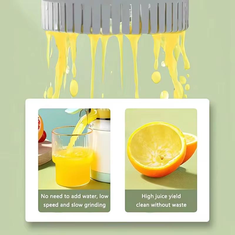 Electric Fruit Juicer Portable Single Auger Juicer Fruit Squeezer USB Charge Orange Lemon Fruit And Vegetable Juice Extractor